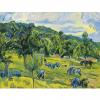 tarkhoff_тархов impressionisme paysage countryside кампания импрессионизм, Orsay arbres vert chevaux paysans