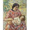 tarkhoff, tarhov, sommeil, enfant, mère, child, sleeping, тархов, сон, ребенок, мать , импрессионизм  impressionism